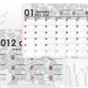 卓上カレンダー　2012年